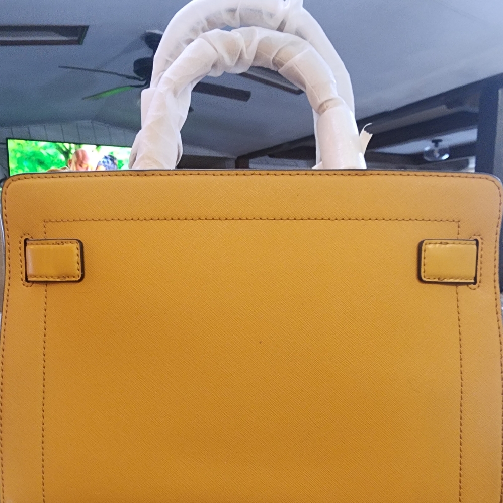 Michael Kors Gold Satchel Bag - Picture 3 of 5